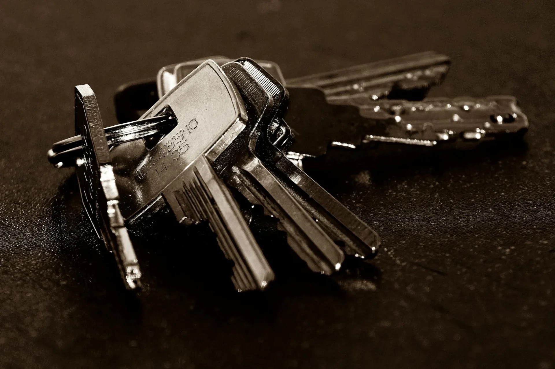 Business owner with master key for commercial property in Austin